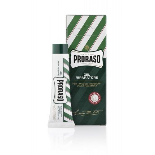 Αιμοστατικό gel της Proraso. Απλώστε μικρή ποσότητα πάνω στο κόψιμο για να σταματήσει η αιμορραγία. 