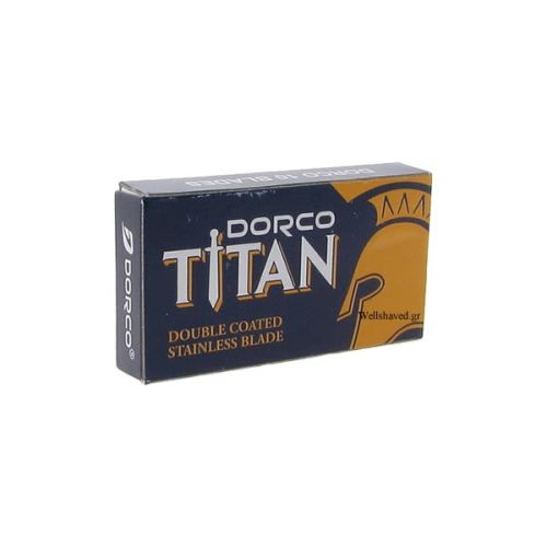 Ξυραφάκια Dorco Titan Stainless κατάλληλα για όλες τις ξυριστικές μηχανές. Κάθε κουτάκι περιέχει 10 ξυραφάκια.