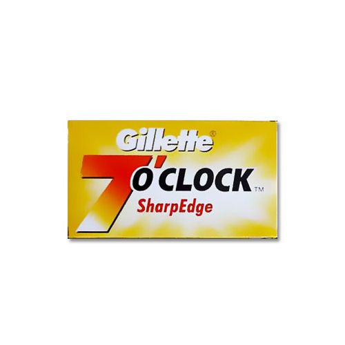 Gillette 7 o' Clock. Συσκευασία με 5 ανταλλακτικά ξυραφάκια.