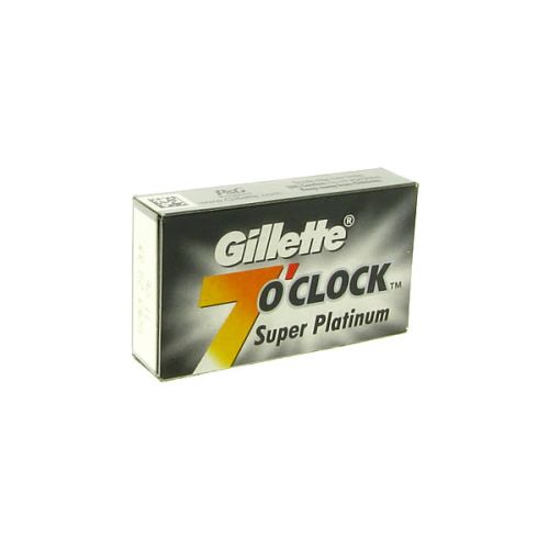 Ανταλλακτικά ξυραφάκια Gillette 7 o' Clock Super Platinum - Συσκευασία με 10 ξυραφάκια