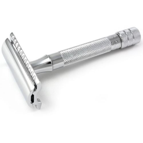 Safety razor Merkur 33c - Closed Comb. Ξυριστική μηχανή με λεπτή λαβή και αντιολισθητική επιφάνεια ιδανική για αρχάριους και για όσους ξυρίζονται καθημερινά ή τουλάχιστον 3 φορές την εβδομάδα. 