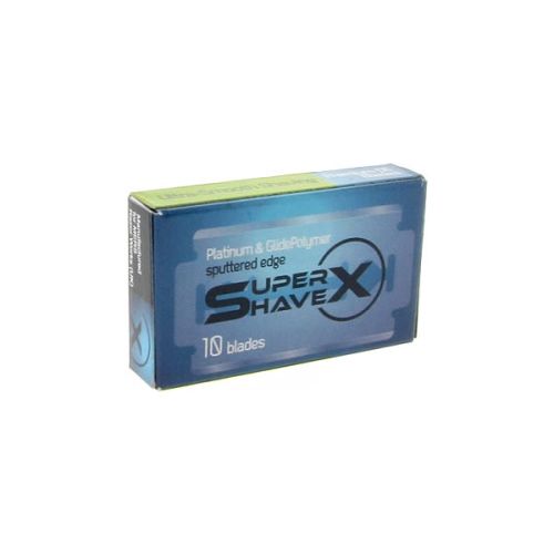 Ανταλλακτικά ξυραφάκια Super Shave X - Συσκευασία με 10 ανταλλακτικά ξυραφάκια