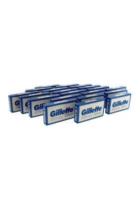 Ξυραφάκια Gillette Silver Blue κατάλληλα για όλες τις ξυριστικές μηχανές. Κάθε κουτάκι περιέχει 5 ξυραφάκια. Κατασκευάζονται στη Ρωσία. 20 κουτάκια των 5 λεπίδων.