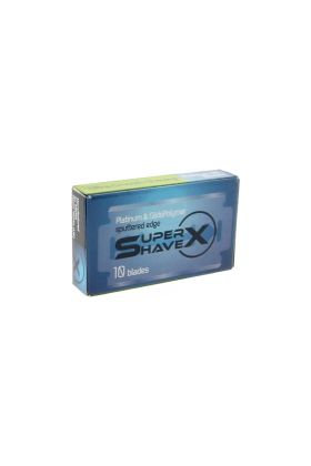 Ανταλλακτικά ξυραφάκια Super Shave X - Συσκευασία με 10 ανταλλακτικά ξυραφάκια