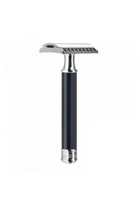 Ξυριστική μηχανή ασφαλείας της Muhle. Μοντέλο : R101 - Safety razor open comb. Μήκος : 9,50 cm - Βάρος : 64 gr 
